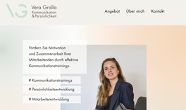 Foto der Homepage Vera Gralla