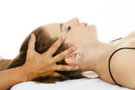 osteopatische Behandlung des Kopfes Craniosacral