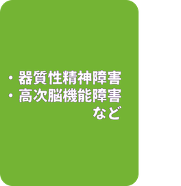 高次脳機能障害　器質性精神障害