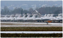 Aéroport de Zurich - Jets privés pour Davos 2026