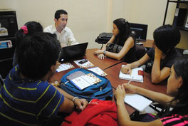 Tutores del Departamento de Admisión y Nivelación Universitaria (DANU) de la Uleam. Manta, Ecuador.