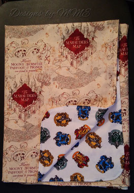 baby blanket, handmade, custom made, harry potter, baby bedding