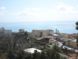 Blick auf Paola in Kalabrien, Ausblick, Calabria, Urlaub