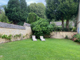 Le jardin vue du gite Abbecourt Beauvais