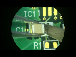 表面実装部品（SMD）の半田付け【部品の仮止め】