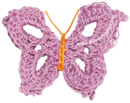 Tutorial: mariposa tejida a crochet (butterfly)