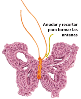 Tutorial: mariposa tejida a crochet (butterfly)
