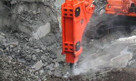 GH-15, rock breaker, hydraulic hammer, construction attachment, equipment, excavator, crusher, cruncher, pulverizer, shear, multiprocessor