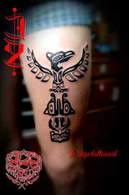 tatuaje tattoo tribal polinesio media manga maorie ancestral negro relleno manga entera media manga tribal