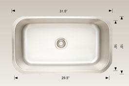hu207009 bosco undermount sink