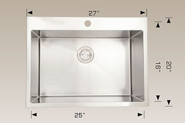 bosco  drop in kitchen sink t202221