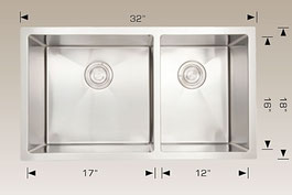 bosco  undermount kitchen sink 203323l