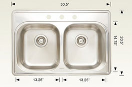 t207001 drop in sink