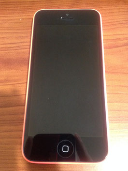 iPhone5C亜gラス割れ修理後