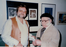 Wilhelm Körber bei einer meiner frühen Ausstellungen