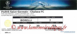 Ticket  PSG-Chelsea  2015-16