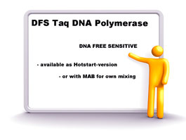 DFS-Taq  "Hot Start" DNA Poylmerase. E. Coli free DNA polymerase