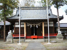 荒神宮参上神社(長野県上田市) 今井兼平の碑がある。