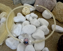 Collier aus Pferdehaar, Pferdehaarschmuck vom eigenen Pferd, Tierhaarschmuck