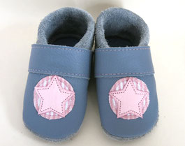 Sternenpuschen Lederschuhe, Krabbelschuhe nach Maß, Babyschuhe, Lauflernschuhe, Puschen