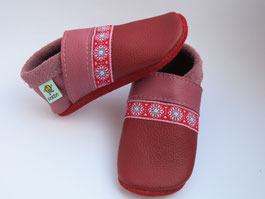 Blümchen romantisch rosa Lederschuhe Mädchenschuhe