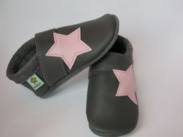 Schuhe mit Sternen, Mädchenschuhe, Krabbelschuhe nach Maß, Babyschuhe, Lauflernschuhe, Puschen