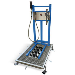 Schuhwaschanlage Arbeitsschuhe Einbauversion flach