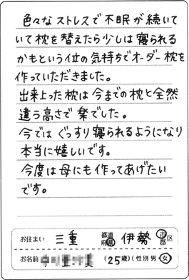 三重県在住20代女性