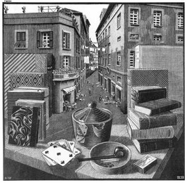 「静物と街路」1937年