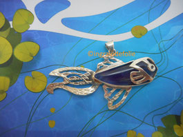 Pendentif poisson améthyste