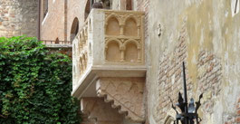 Romeo und Julia: Julias Balkon in Verona.