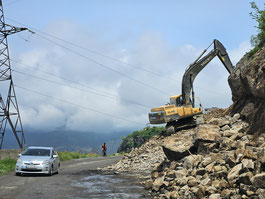 Baustelle bei Sanahin, Armenien