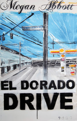 Das Cover von "El Dorado Drive" zeigt eine Kreuzung mit Tankstelle.