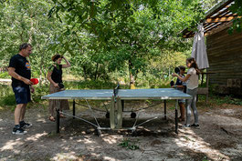 ping pong, activité, animation, enfant, jeux