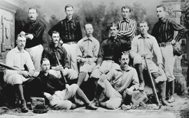 Nella foto la squadra dei Cincinnati Reds che dopo essere stata espulsa dalla National League fu ammessa all'American Association e fu sarcasticamente nominata "Beer and Whiskey League"