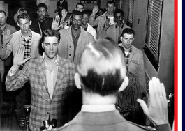 Elvis Presley sworn into U.S. Army