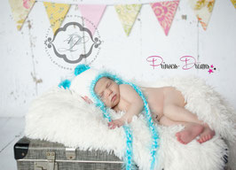 Babymütze, Newborn Mütze, Erstlingsmütze, Baby Bonnet, Neugeborenen Mütze, Knotenmütze Baby, Fotografie Mütze Newborn