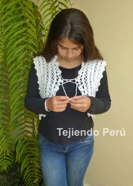 Tutorial: bolero romántico tejido a crochet con lana e hilo de algodón