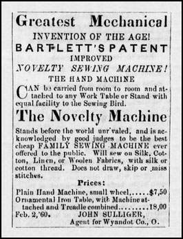 February 1860 Advertisement