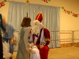 visite de St Nicolas en décembre
