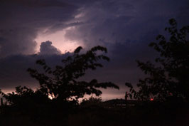 Gewitter über Bernburg