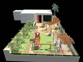 Participación: Anteproyecto areas de convivio y patio con area de juegos, Col. Obrera, Tijuana, B.C. 2008