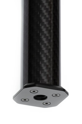 pocketPANO Extension Rod Verlängerung aus Carbon zur Erhöhung des Abstandes zwischen Kamera Nodalpunktadapter und Stativ oder Stativkopf für einen kleinen Footprint