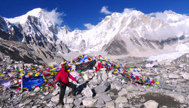 Camp de base de l'Everest 5.358 mètres (Nepal).