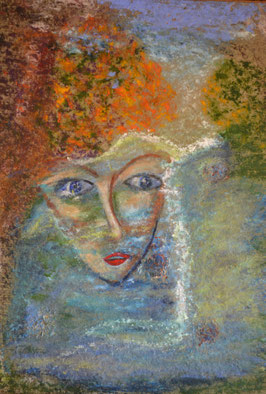 huile sur carton mâché , coller sur toile