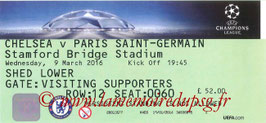 Ticket  Chelsea-PSG  2015-16