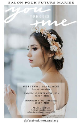 Festival de Mariage "You and Me" Rennes 30 septembre et 1er Octobre 2023