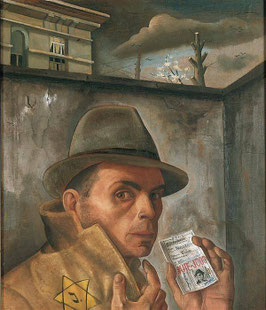 Felix Nussbaum: Selbstbildnis mit Judenpass 1943