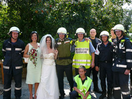 Hochzeit Absperren 01.08.2009