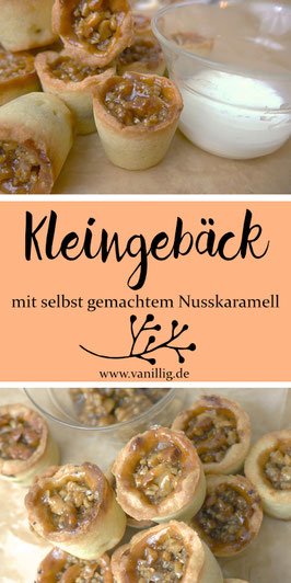 Rezept für Kekse mit selbstgemachtem Nuss Karamell